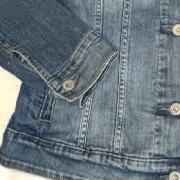 Levi's Jean Jacket Women's L Blue - Picture 6 of 14